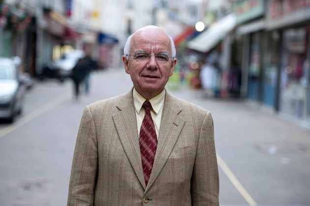 Jean-Pierre Brard, ex-maire de Montreuil et candidat aux législatives en Seine-Saint-Denis, à Montreuil le 26 novembre 2013