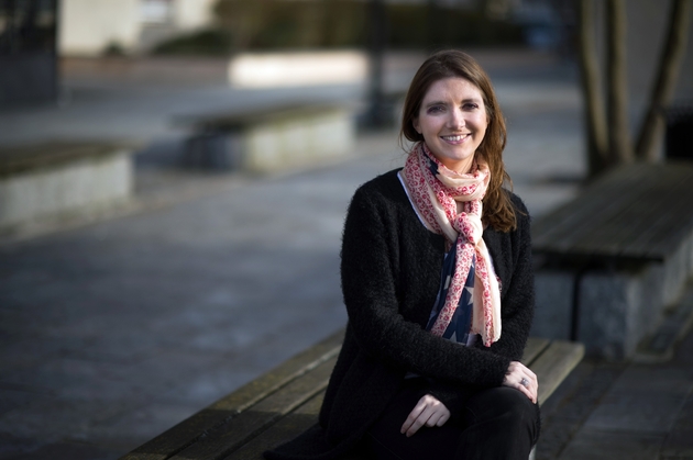 Aurore Bergé, candidate En marche dans les Yvelines, à Magny-Les-Hameaux le 18 janvier 2014