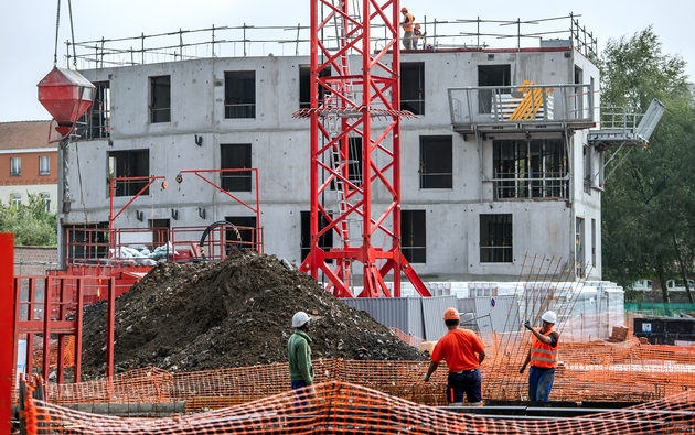 Logement en construction le 27 août 2014 à Lille 