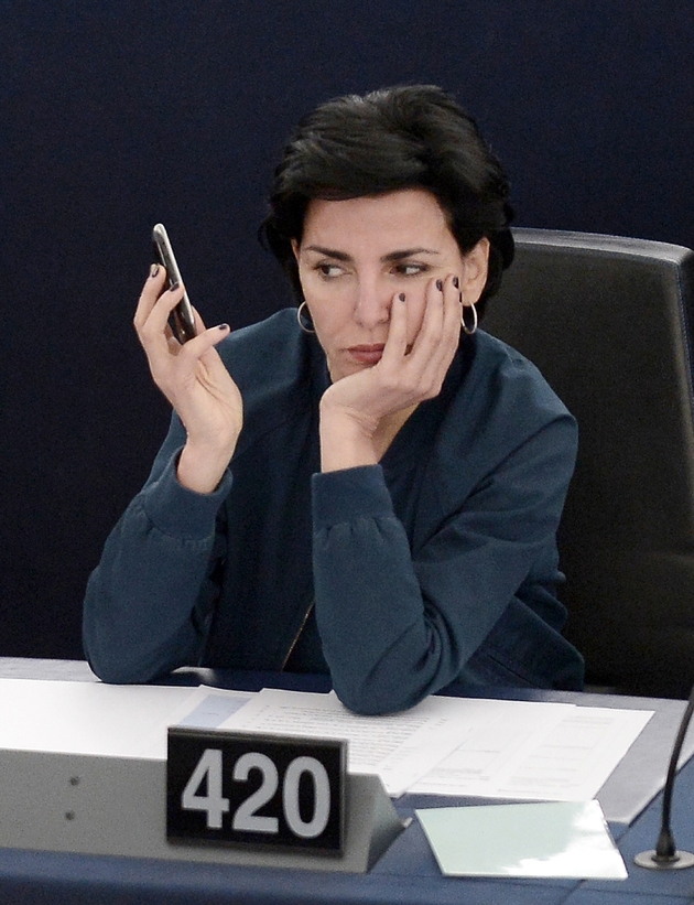 Rachida Dati au Parlement européen à Strasbourg, le 19 mai 2015
