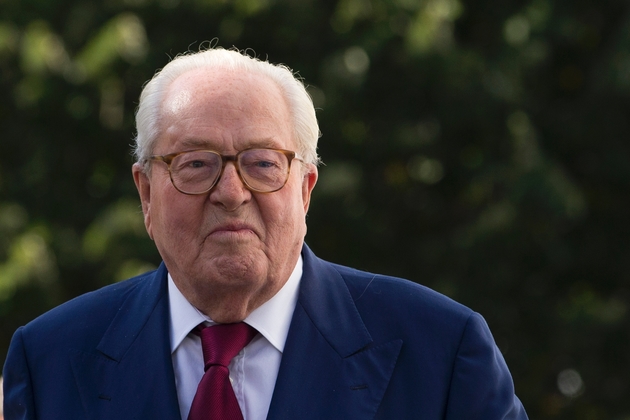 Jean-Marie Le Pen le 20 août 2015 à Nanterre, lors de son exclusion du FN