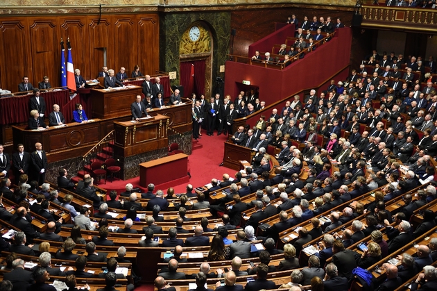 François Hollande fait un discours devant le Parlement réunis en Congrès à Versailles, le 16 novembre 2015