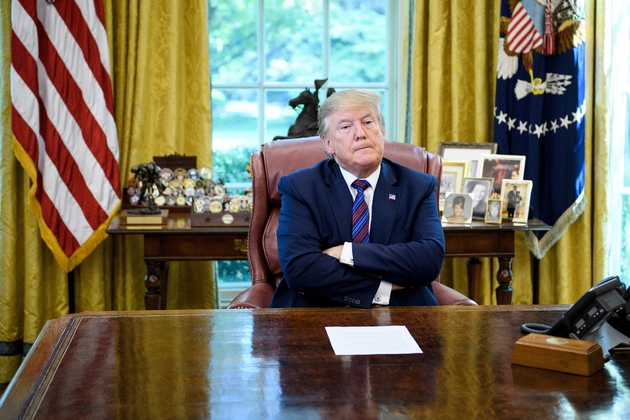 Le président américain Donald Trump, le 26 juillet 2019 dans le Bureau ovale 