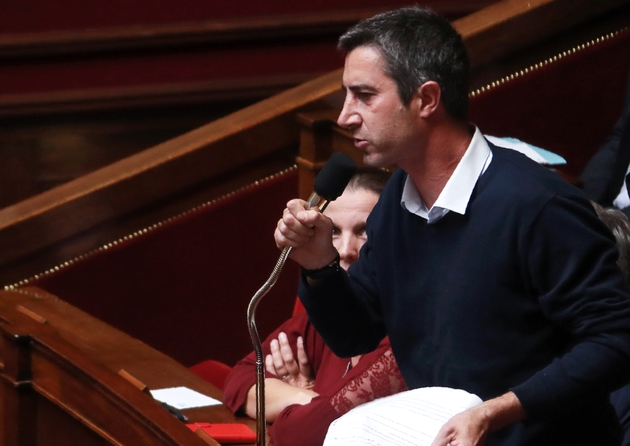 François Ruffin, le 11 octobre 2017 à l'Assemblée nationale                