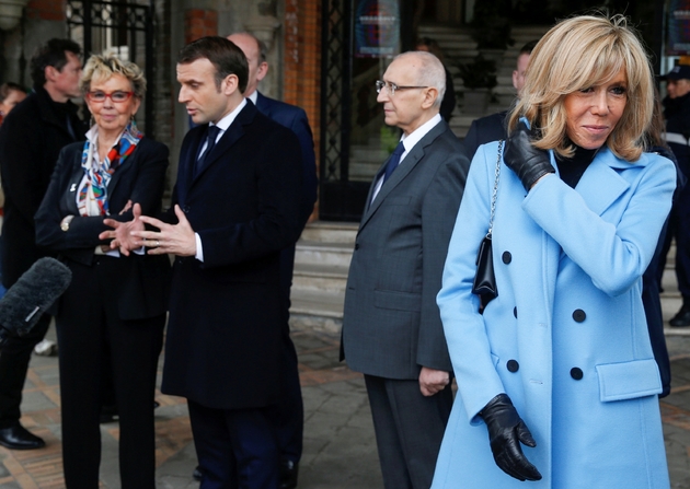 Brigitte Macron après avoir voté, au Touquet, le 15 mars 2020