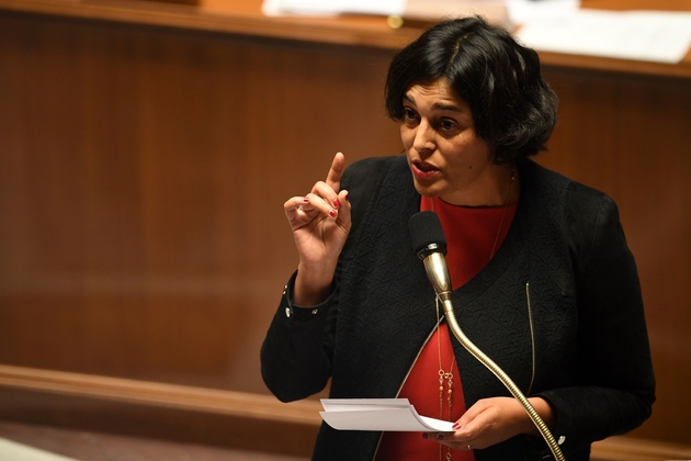 La ministre du Travail Myriam El Khomri lors des questions au gouvernement le 15 novembre 2016 à l'Assemblée nationale à Paris