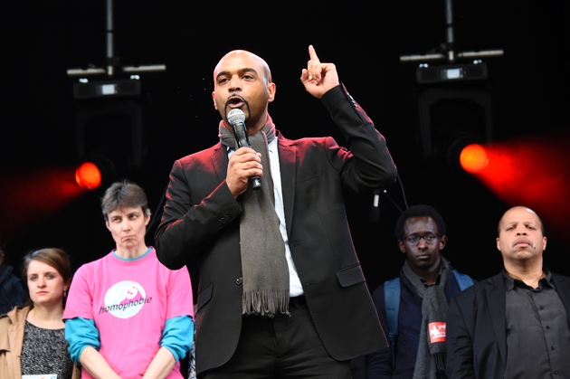 Le président de SOS Racisme, Dominique Sopo, le 4 mai 2017, Place de la République à Paris