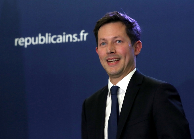 François-Xavier Bellamy après l'annonce des résultats au siège de LR à Paris, le 26 mai 2019