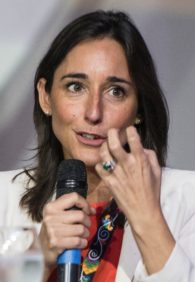 La secrétaire d'Etat à la Transition écologique Brune Poirson, à Heredia au Costa Rica, le 8 octobre 2019