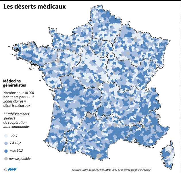 Les déserts médicaux