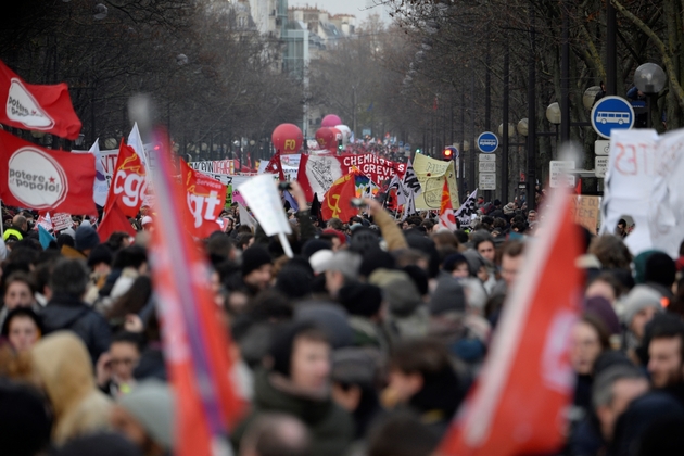 Manifestation contre la réforme des retraites, le 10 décembre 2019 à Paris