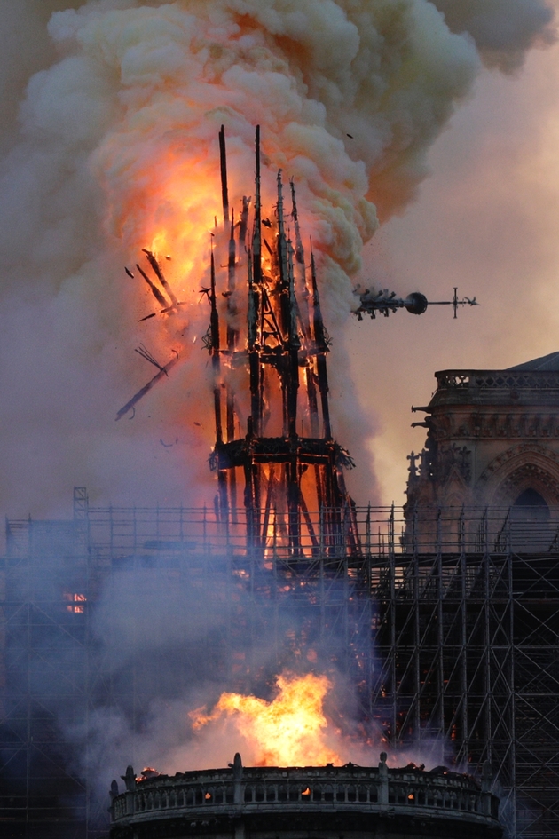 L'incendie de Notre-Dame, à Paris, le 15 avril 2019