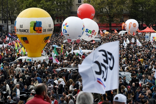 Manifestation contre la réforme du Code du travail, le 12 septembre 2017 à Paris