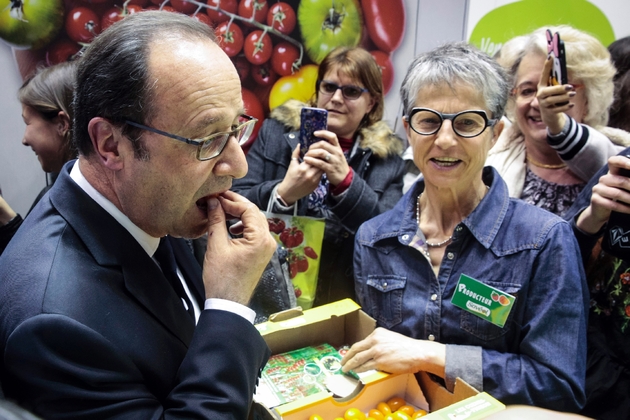 François Hollande au Salon de l'AGriculture à Paris, le 25 février 2017