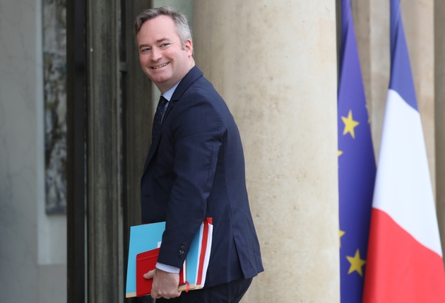 Le secrétaire d'Etat aux Affaires Etrangères Jean-Baptiste Lemoyne le 15 janvier sur le perron de l'Elysée