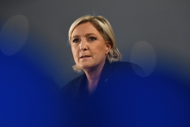 Marine Le Pen à La Bazoche-Gouet, le 3 avril 2017