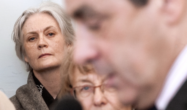 Penelope Fillon et FRançois Fillons à Sablé-sur-Sarthe, le 10 décembre 2010