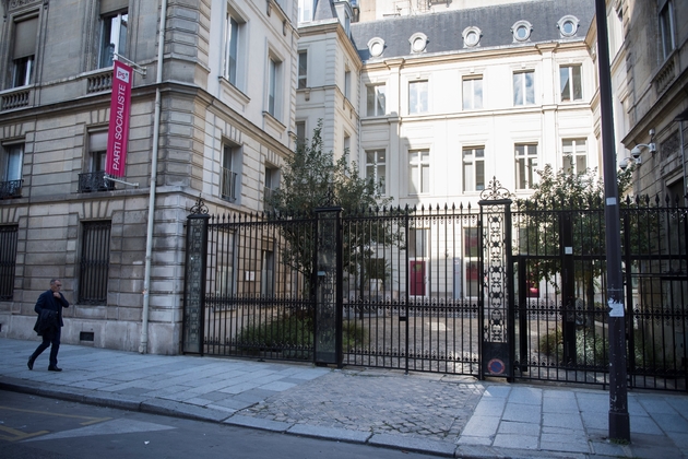 Le siège du parti socialiste, rue de Solférino à Paris, le 20 septembre 2017