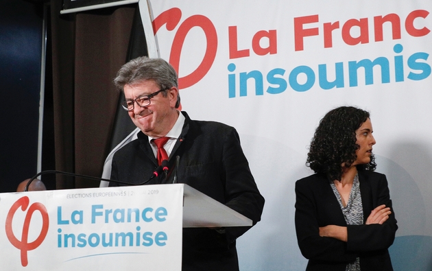 Jean-Luc Mélenchon s'exprime le 26 mai 2019 après l'annonce des résultats de LFI aux européennes