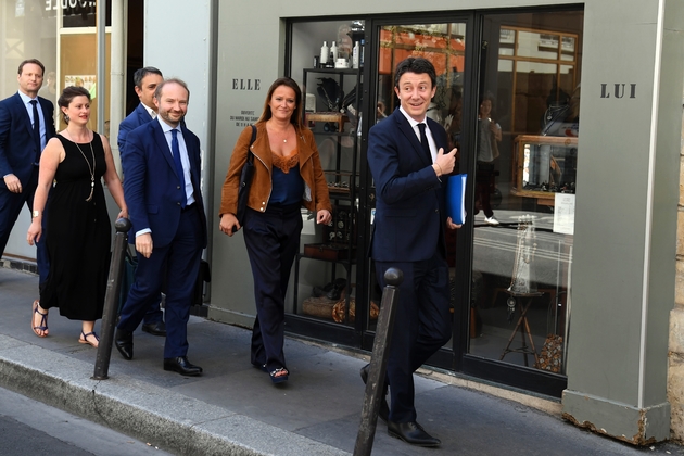 Benjamin Griveaux arrive au siège de LREM à Paris, le 9 juillet 2019