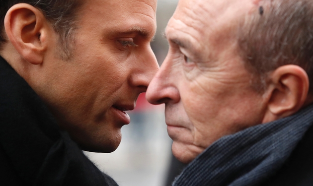 Emmanuel Macron et Gérard Collomb le 7 janvier 2018