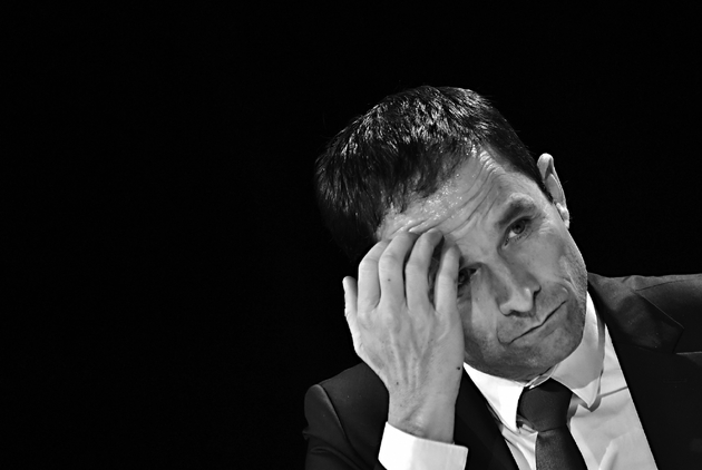 Benoît Hamon, candidat socialiste à la présidentielle, le 31 janvier 2017 à La Défense près de Paris