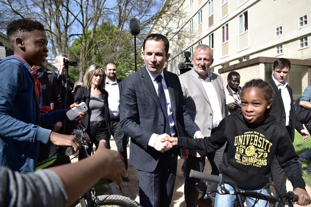 Benoît Hamon à Sarcelles, le 12 avril 2017