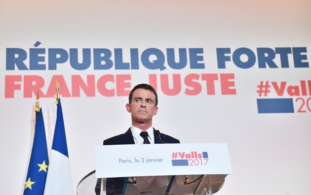 Manuel Valls lors de la présentation de son 