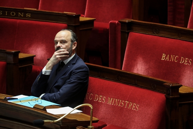 Le Premier ministre  Edouard Philippe lors du débat sur l'urgence sanitaire à l'Assemblée nationale, le 21 mars 2020