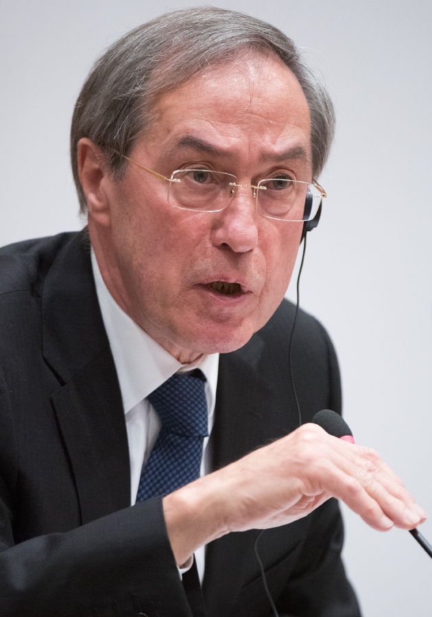 Claude Guéant à Bruxelles le 3 mai 2017