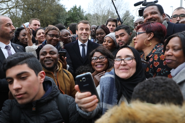 Emmanuel Macron à Evry-Courcouronnes, le 4 février 2019