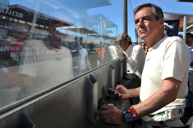 François Fillon lors de la course autommobile Le Mans Classic, au Mans, le 8 juillet 2016