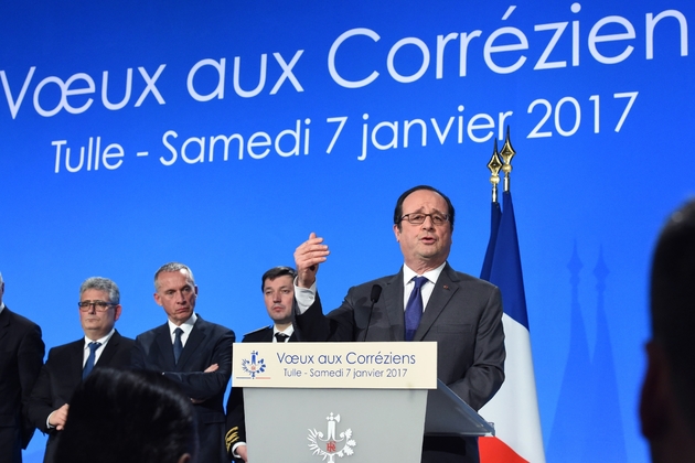 Le président François Hollande, le 7 janvier 2017 