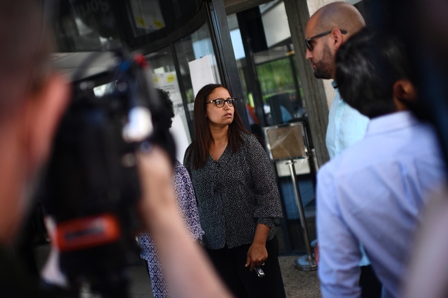 Farida Amrani à Evry dans le sud de Paris le 19 juin 2017, au lendemain du second tour des élections législatives