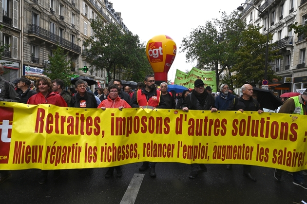Manifestation de la CGT contre les retraites, le 24 septembre à Paris