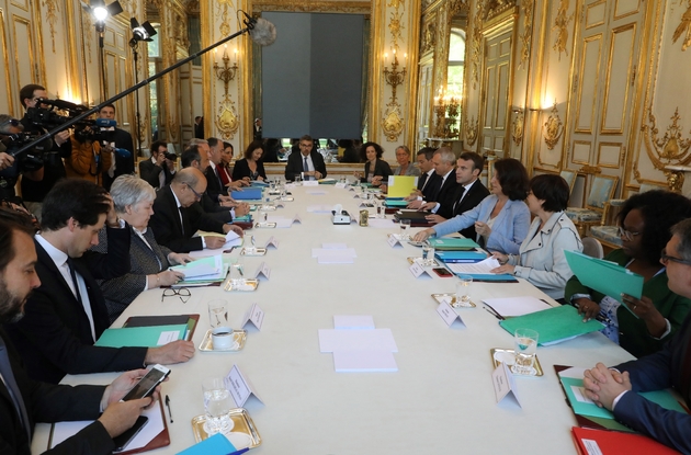Le premier Conseil de défense écologique (CDE) réuni à l'Elysée le 23 mai 2019