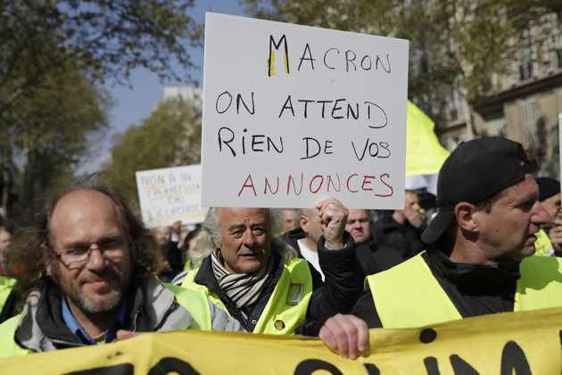 Manifestants dans le cortège parisien des 