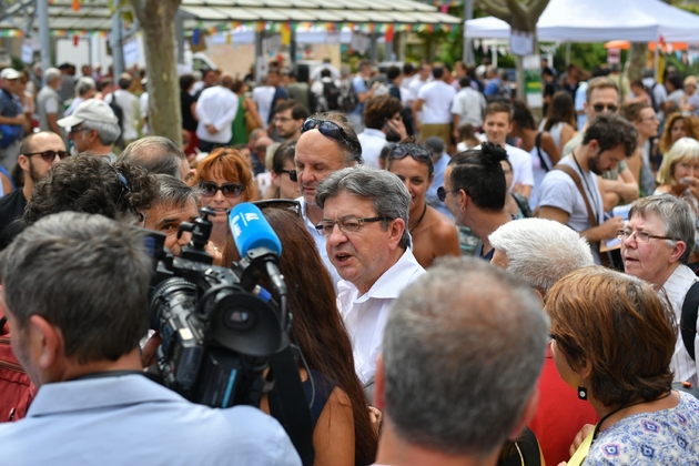 Jean-Luc Mélenchon aux journées de la France insoumise à Marseille, le 25 août 2017