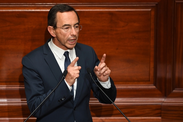 Le président du groupe Les Républicains Bruno Retailleau le 3 juillet 2017 à Versailles