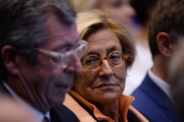 Patrick et Isabelle Balkany, le 9 décembre 2015 à Issy-les-Moulineaux