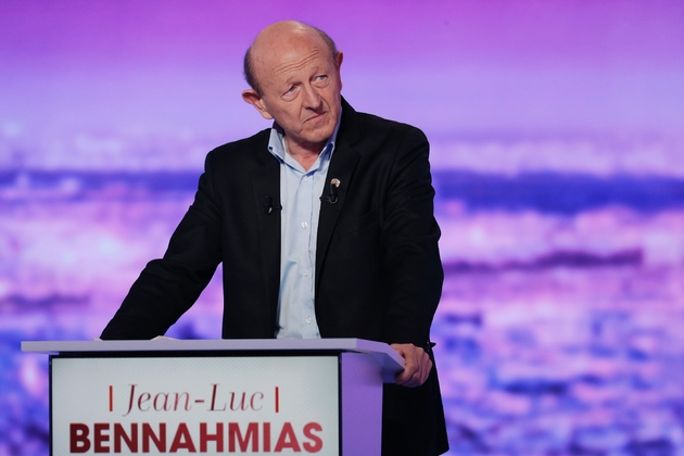 Jean-Luc Bennahmias sur le plateau de TF1 à La-Plaine Saint-Denis, le 12 janvier 2017.