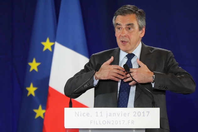 François Fillon lors d'un meeting le 11 janvier 2017 à Nice