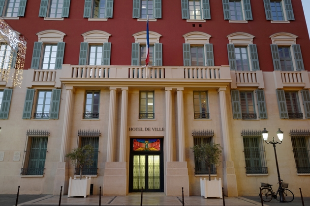 L'Hôtel de Ville de Nice le 8 janvier 2020