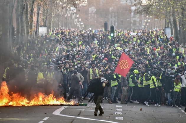 Manifestation de gilets jaunes à Toulouse, le 8 décembre 2018