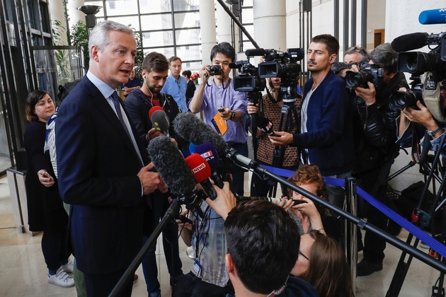 Le ministre de l'Economie et des Finances français Bruno Le Maire, le 27 juillet 2019 à Paris