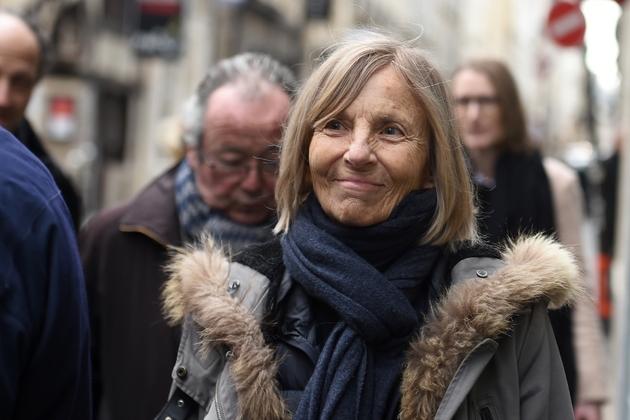 La vice-présidente du MoDem, Marielle De Sarnez arrive au QG de la République en marche (REM) à Paris, le 15 février 2020