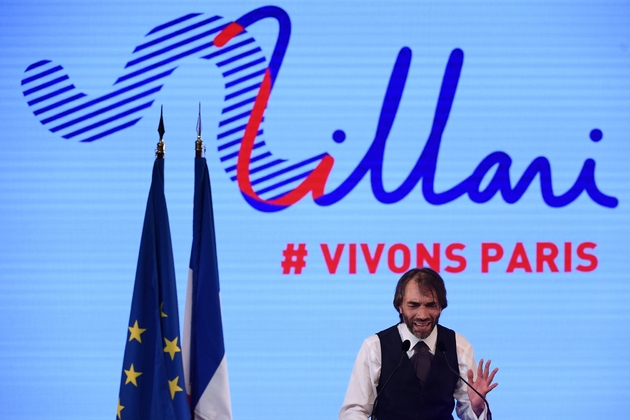 Cédric Villani lors d'un meeting, le 4 juillet 2019 à Paris