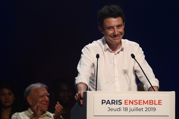 Benjamin Griveaux en meeting à Paris le 18 juillet 2019