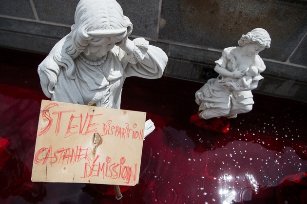 Protestation de manifestants le 30 juillet 2019 à Nantes 