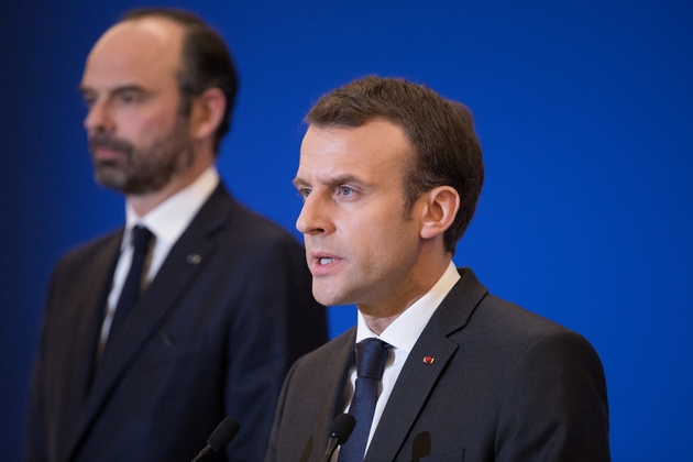 Emmanuel Macron et Edouard Philippe le 23 mars 2018